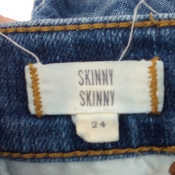 Madewell Skinny Skinny Distressed Blue Jeans Cotton Spandex Blend 24 - Picture 5 of 13